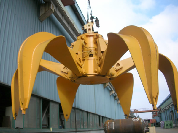 Electric hydraulic garbage grab