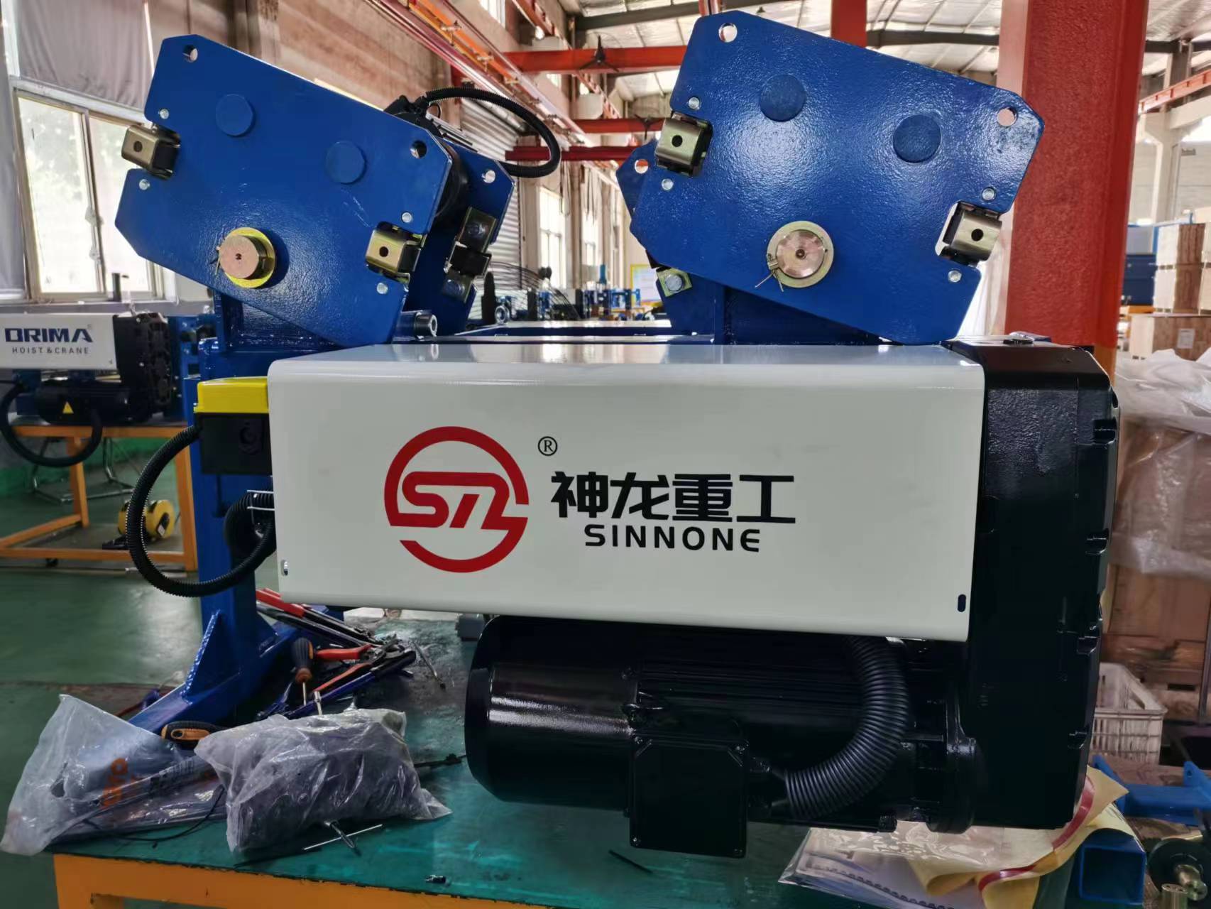 10T Single girder standard headroom electric wire rope hoist